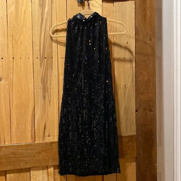navy blue dress for baby girl Asos Petite 90s High Neck Maxi Dress With Low Back, $38 | Asos main image 1